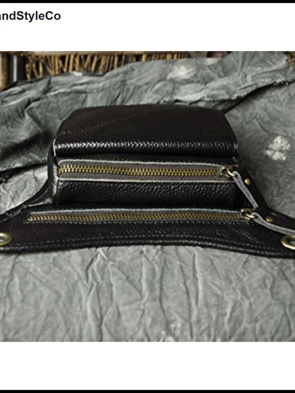 Genuine Leather Waist Hip Bum Pack Drop Leg Bag Hiking Messenger